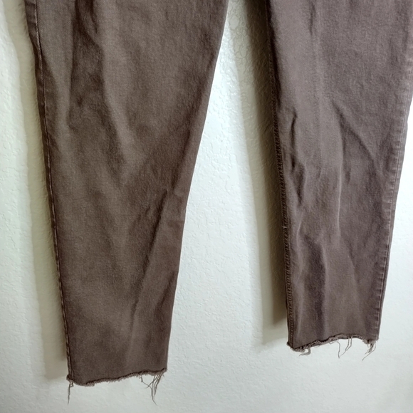 re/done 70s High-Rise Stove Pipe Jeans in washed chocolate sz 29 - Picture 4 of 10